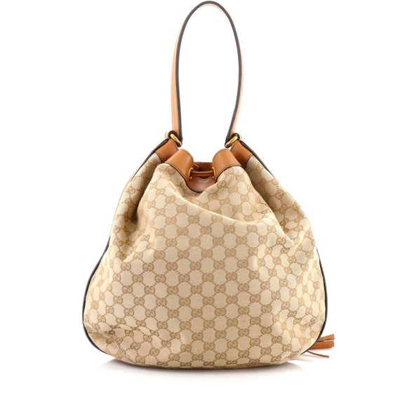 AUTHENTIC! Gucci Rania Shoulder Bag w/ Web GG Canvas - Picture 9 of 11